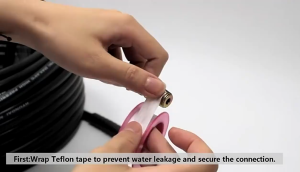 10M/30M/50M Drain Cleaner Hose 5800PSI High Pressure Water Cleaning Hose 6 IN 1 Sewer Jetting Nozzle Sewer Jetter Kit