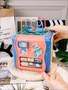 Jackjacktoys Mainan Edukasi Multifunctional Hexahedral Puzzle 6 in 1 Melatih Sensorik dan Motorik Anak Balita