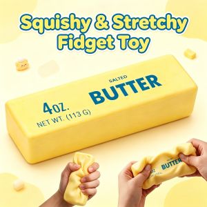 Squishy and Stretchy Fidget Toy Cute Butter Squishy Toy Slow Rising Stress Relief Squeeze Toy