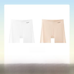 MiiOW | Pure Cotton Ice Silk Safety Underwear Thin Womens Foundation Liquid Short Pants High Waist Briefs Non-itchy Breathable Summer