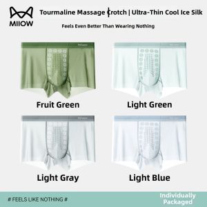 MiiOW | Ice Silk Moisture Wicking Mens Four Corner Underwear