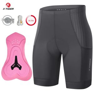 x-tiger | X-TIGER Quần Short Đạp Xe Nữ Chống Sốc Có Đệm Xe Đạp MTB Nhanh Khô Thoáng Khí Pro Xe Đạp Đường Bộ Có Túi Cotton