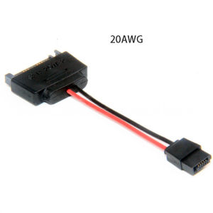 SATA Powe Cable SATA 15PIN Male to 6Pin Female Convert Adapter Cable Splitter Laptop Optical Drive Wire 20AWG Thick Cord