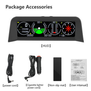 RYSJM | X90 GPS head-up speed projector TPMS Tire Monitor Inclinometer X91 Digital Car Compass Overspeed Alarm Clock Latitude Longitude