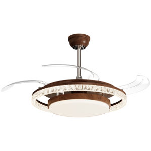DGY | Vintage Style Chandelier with Invisible Fan