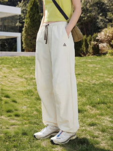 Lightweight Loose Straight Leg Pants with Drawstring Waist for Women