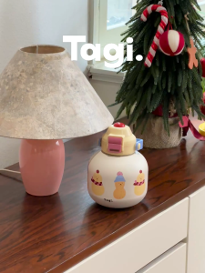 Tagi. Chubby Hulu Vacum Bottle Thermal Flask Insulated Coffee Cup Stainless Steel Water Bottle 900ML