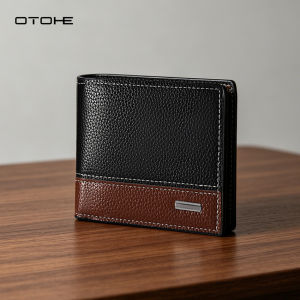 OTOHE Mens Wallet Thickened Cash Slot Simple Short Wallet Soft PU Business Wallet Retro Wallet Multi-Card Position Wallets Travel Purses Coin Pouch ID Credit Cards Holders