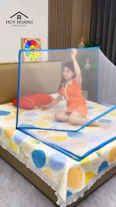 Màn chụp tự bung khung xếp gấp gọn tiện dụng Mùng chụp tự bung người lớn thông minh-Xưởng Màn HUY HOÀNG