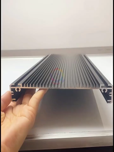 Bộ máng đèn TH155 khối nhôm tản nhiệt với phụ kiện nhôm hộp đèn LED hồ cá thủy sinh rộng 155mm chất liệu nhôm hợp kim