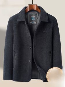 ROMON | Romont Mens Chenille Jacket Spring Autumn New Style Middle-Aged Dad Clothes Grandpas Autumn Top Windproof Casual Style Long Sleeve