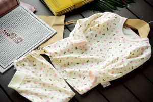 Bộ Đồ Cotton Dài Tay Cho Trẻ Em Bộ Đồ Mặc Nhà Mùa Thu Không Có Chất Xạ Ảnh Bộ Đồ Cotton Thoáng Khí Thoải Mái Cho Trẻ Em Từ 1-8 Tuổi