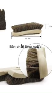 Bàn chải lông ngựa mềm vệ sinh ghế da nội thất oto chuyên dụng rửa táp lô xe hơi xe ôtô yên xe máy