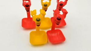 10pcs Poultry Chicken Hanging Duck Drinking Water Nipple Drinker Feeder with Cup Chicken Bird Water Cups Duck Drinking Machine