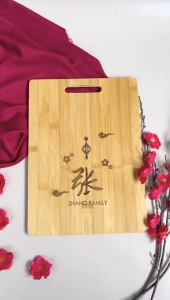 [SG] Personalised Customised Wooden Chopping Board Chinese New Year CNY 2026 Engraved Lunar New Year Gift