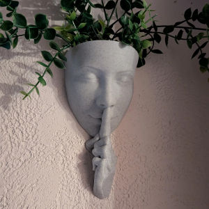 Face Art Wall Planter Creative Greenery ตกแต่งสไตล์นอร์ดิกติดผนังผู้ถือดอกไม้ตกแต่งบ้านส่วนบุคคล
