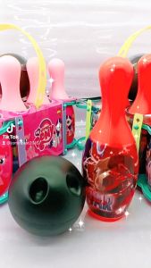 Kids Bowling Toy Set (10pins + 2 balls) Children Simulation Indoor Game Sport Interactive Ball Mainan Bowling Budak Simulasi Bola Boling berwarna-warni & Interaktif boys Lelaki Hadiah kereta Permainan Birthday present Hadiah