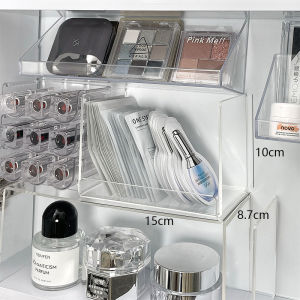 Bathroom Mirror Cabinet Storage Box Transparent Layered Partition Cosmetics Skin Care Products Bathroom Cabinet Storage Rack