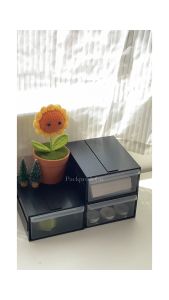 M-168 Three Multiple Use Cabinet Drawers Adjustable Storage Cabinet Lego Style