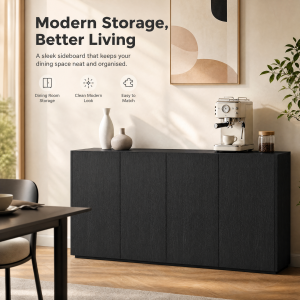 KEKEE Modern Sideboard Storage Cabinet with Drawer Wooden Kitchen Cabinet Dining Room Living Room Organizer Multipurpose Cabinet 餐边柜客厅收纳斗柜