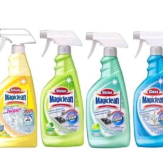 MAGICLEAN GLASS CLEANER / KITCHEN CLEANER LIME / KITCHEN CLEANER APPLE ...