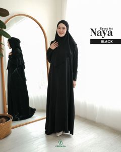 NAYA SET DRESS BY GREENISM | GAMIS SET CRINKLE POLOS