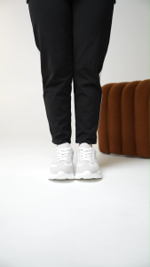LARRIE Kasut Perempuan Monogram Platform Sneakers - L62609-YX01SV