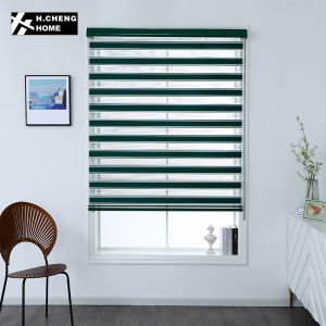 H.CHENG HOME Multi-colored 60/70/80/90/100/110/120/130/140/150/160/170/180cm width&160cm height Blackout Blinds for Windows Black Out Korean Blinds Venetians Duo Roller Blinds Curtain Office or Home
