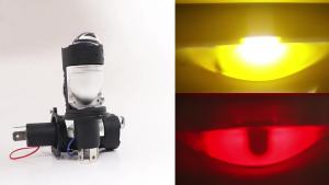 KEVANLY | 1PCS H4 Projector Lens LED Headlight Bulbs Car Motorcycle Super Bright White Yellow High Beam Low Beam Plug&Play Turbo Fan Lamp