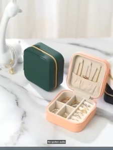 Portable Jewelry Travel Multifunction Necklace Earring Ring Women Gifts storage Box Organizer