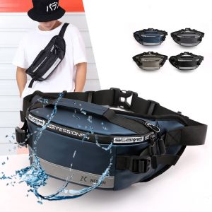 Beg Lelaki Waterproof Pouch Bag Men Fashion Sling Bag Men Adjustable Nylon Chest Bags Casual Bag For Men Sports Travel Waist Bag Crossbody Bag Shoulder Bag 腰包