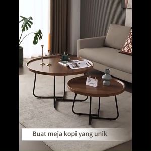 Meja Samping Logam & Meja Kopi Desain Modern