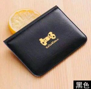 DOMPET MINI MOTIF UNTUK KARTU NAMA ATM DLL - HITAM