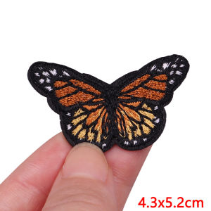 Fabric Embroidery Colored Butterfly Patch on Clothes Sticker Iron On Patches For Clothing DIY Bag Hat Apparel Sewing Accessories