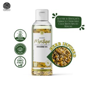Eco Love Essence Harmony Collection - MYSTIQUE Herb Infused Massage Oils Aromatic Natural Botanical-Infused