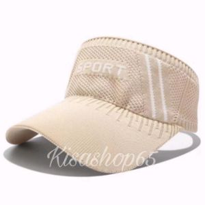 Topi Senam Wanita Sport Topi Golf Topi Bolong Tengah Rajut Impor Model Korea Topi Senam Zumba topi wanita untuk hijab