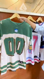 (Bisa COD)  Jersey Streetwear Boxy Fit | STRIPES BLUEWAVE | ARS Thunder Lines | Oversize Retro Vintage Full Printing