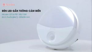 Đèn LED gắn tường cảm biến chuyển động công suất 15W Rạng Đông - Model: GT16.PIR 220x100/15W