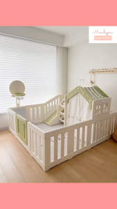 Tutusbaby 7 in 1 Multifunction Super Fun Playpen with Slide & Swing & Playhouse