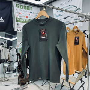 Áo Thun Dài Tay Lót Lông Cừu Tự Làm Ấm Cổ Cao Chống Gió Cho Nam Nữ Thời Trang Mùa Đông Thường Ngày Áo Lót