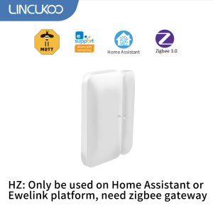 Cảm Biến Cửa/cửa Sổ Thông Minh Lincukoo ZigBee3.0 Báo Động Không Dây Cho Trợ Lý Gia Đình Ewelink Zigbee2MQTT Kích Thước Nhỏ Để Giám Sát Cửa Mở/đóng
