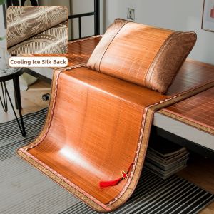 Summer Bamboo Mat for Dormitory Use Dual-Sided Foldable