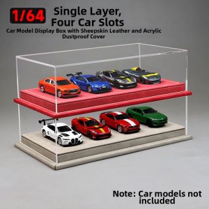 Acrylic & Leather Display Case Car Model Showbox Dustproof