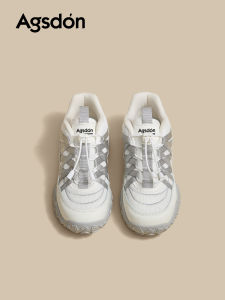 Agsdon Womens Thick Bottom Hiking Shoes 2025 New Autumn Anti-slip Outdoor Leisure Ballet Training Shoes Fashion Casual Footwear