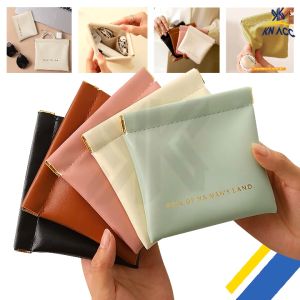 [KN ACC] NVN-TS6 POUCH AUTO CLOSE MODEL KULIT PENYIMPANAN KABEL CHARGER HEADSET TWS KOSMETIK MAKEUP KUNCI MINI SERBAGUNA