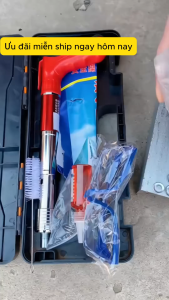 Súng Bắn Đinh Hạt Nổ Bê Tông Máy Bắn Đinh Bê Tông Sắt Thép Kèm Hộp Đựng Phụ Kiện Bảo Hộ Mắt Găng Tay