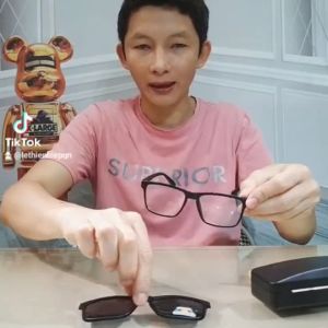 Gọng kính 2 trong 1 thay mắt siêu tiện lợi cho nam nữ mã 23 ( tặng kèm hộp đựng kính )