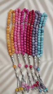 33 Dragon Pattern Stone 10 Muslim Prayer Beads Middle Eastern Arabic Prayer Tasbih Ice Crack Pattern Handmade Beads