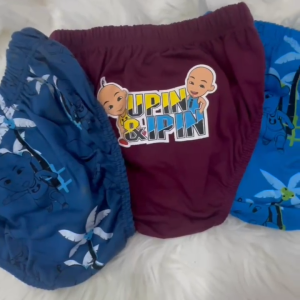 Ready Stock @ 3pcs Set Upin & Ipin Child Boy Brief Boy Underwear