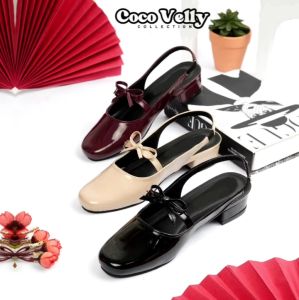 Sepatu Kerja Pantopel wanita 3 cm  kekinian viral retail COCO VELLY